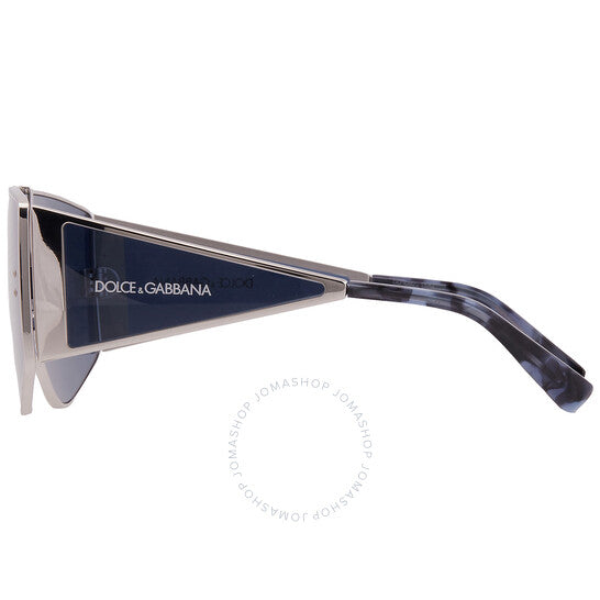 نظارة شمسية رجالية دائرية زرقاء من دولتشي آند غابانا