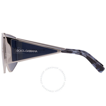 نظارة شمسية رجالية دائرية زرقاء من دولتشي آند غابانا