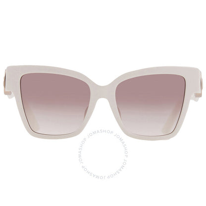 Dolce & Gabbana, Browm Mirror Gradient Silver Square Ladies Sunglasses