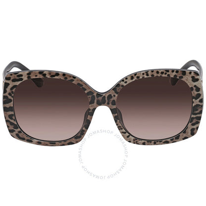 Dolce & Gabbana, Brown Gradient Dark Brown Square Ladies Sunglasses