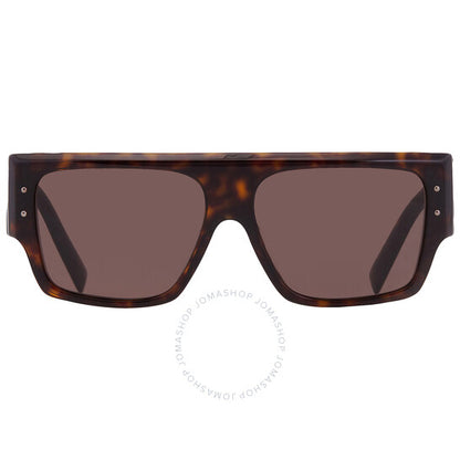 Dolce & Gabbana, Dark Brown Browline Ladies Sunglasses