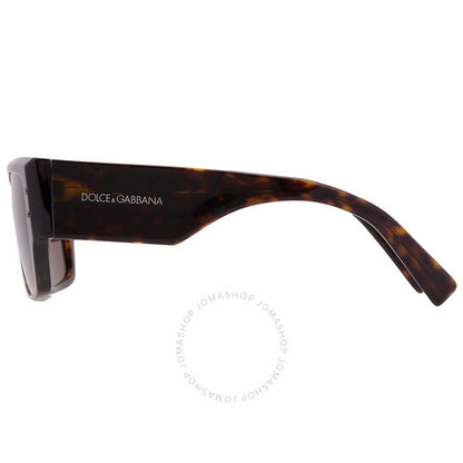 Dolce & Gabbana, Dark Brown Browline Ladies Sunglasses