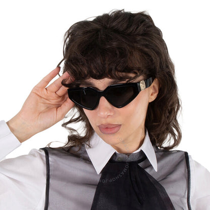 Dolce & Gabbana, Dark Grey Cat Eye Ladies Sunglasses