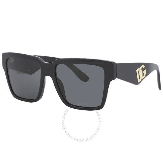 Dolce & Gabbana, Dark Grey Square Ladies Sunglasses