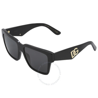 Dolce & Gabbana, Dark Grey Square Ladies Sunglasses