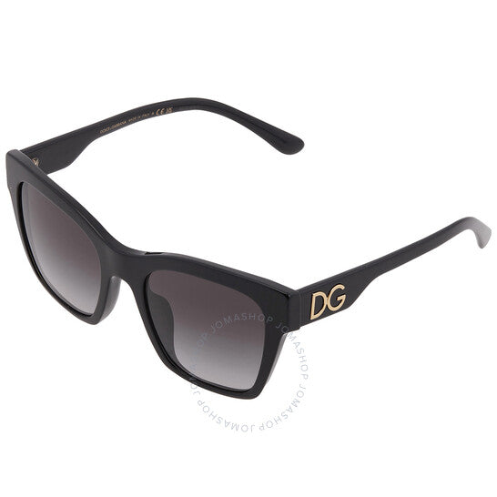 Dolce & Gabbana, Grey Gradient Butterfly Ladies Sunglasses