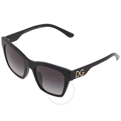 Dolce & Gabbana, Grey Gradient Butterfly Ladies Sunglasses