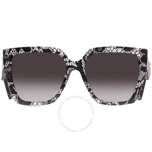 Dolce & Gabbana, Grey Gradient Butterfly Ladies Sunglasses