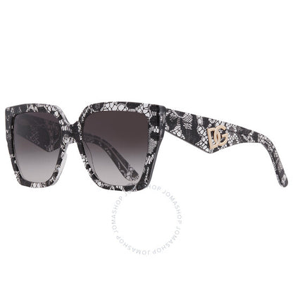 Dolce & Gabbana, Grey Gradient Butterfly Ladies Sunglasses