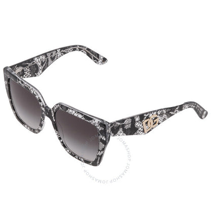 Dolce & Gabbana, Grey Gradient Butterfly Ladies Sunglasses