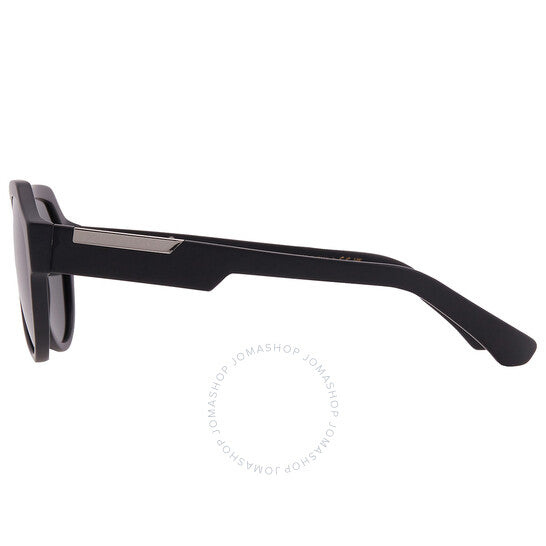 نظارة شمسية رجالية من دولتشي آند غابانا، رمادية عاكسة سوداء