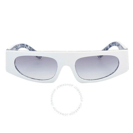 Dolce & Gabbana, Light Blue Gradient Browline Ladies Sunglasses