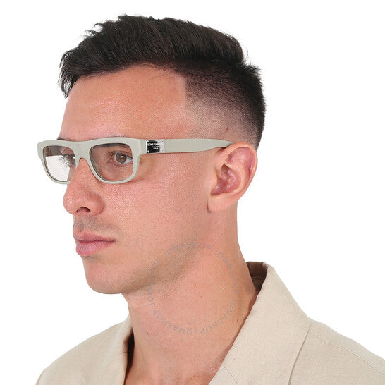 نظارة شمسية دولتشي آند غابانا، مستطيلة فوتوكروماتيكية للرجال، لون بني فاتح