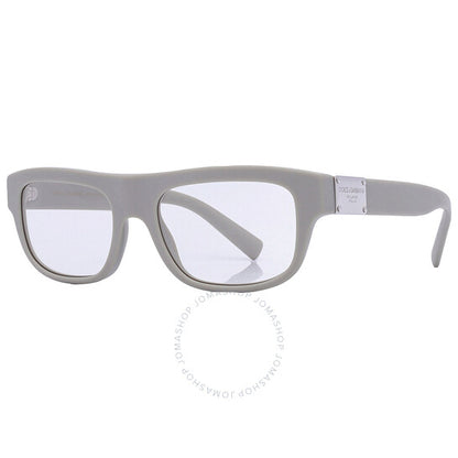 نظارة شمسية دولتشي آند غابانا، مستطيلة فوتوكروماتيكية للرجال، لون بني فاتح