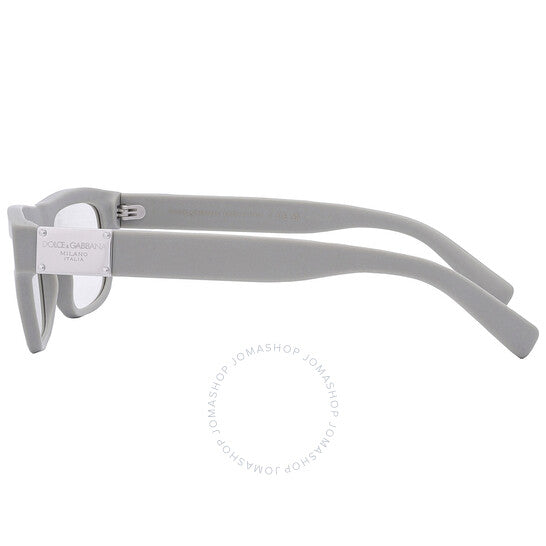 نظارة شمسية دولتشي آند غابانا، مستطيلة فوتوكروماتيكية للرجال، لون بني فاتح