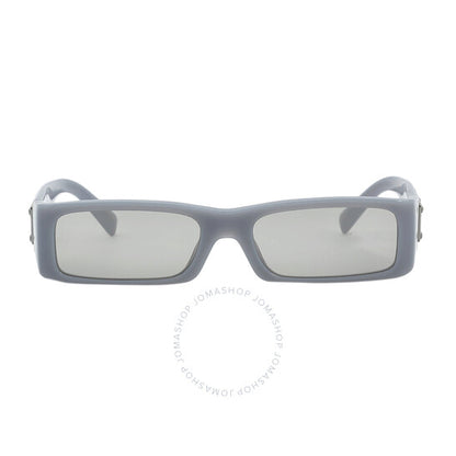 Dolce & Gabbana, Light Grey Mirror Silver Rectangular Men's Sunglasses
