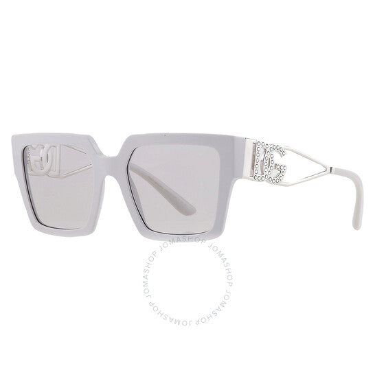 Dolce & Gabbana, Light Grey Square Ladies Sunglasses