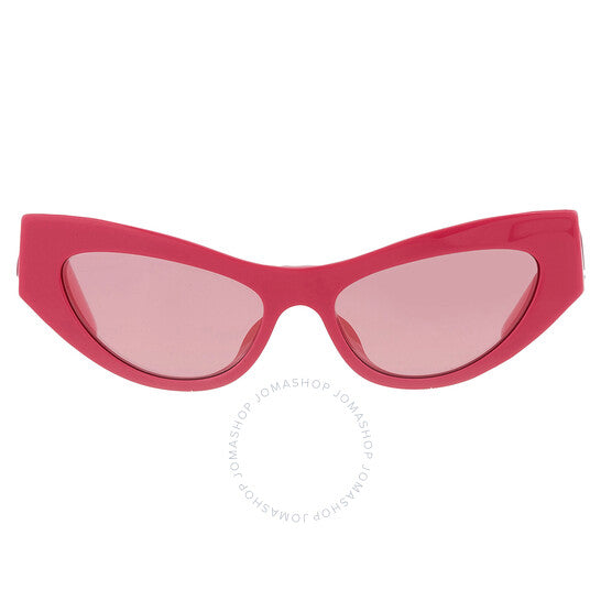 Dolce & Gabbana, Pink Mirrored Cat Eye Ladies Sunglasses