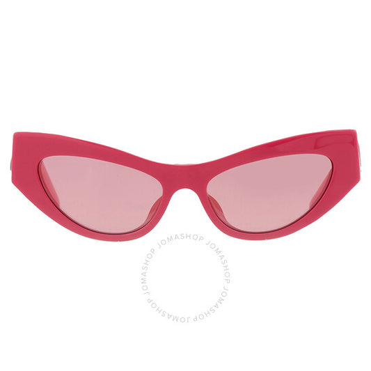 Dolce & Gabbana, Pink Mirrored Cat Eye Ladies Sunglasses