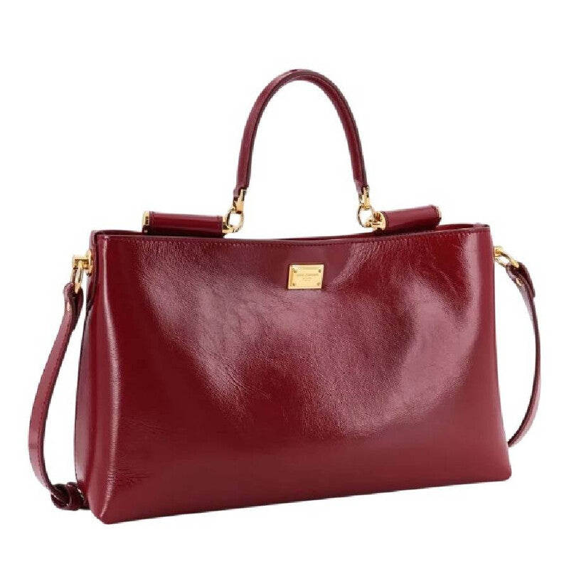 Red Vittoria Leather Handbag