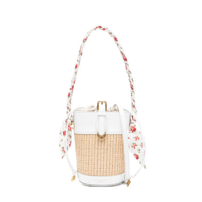 Capri Rafia Bucket Bag