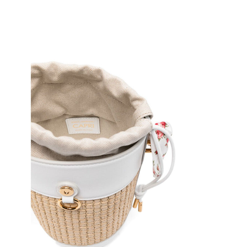 Capri Rafia Bucket Bag