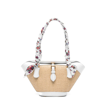 Capri Straw Backet Bag