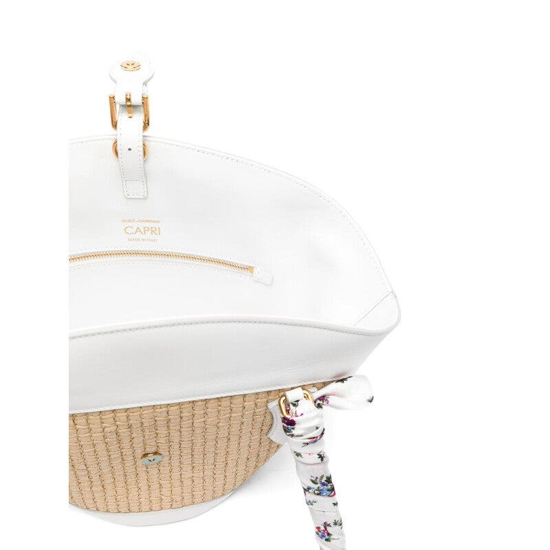 Capri Straw Backet Bag