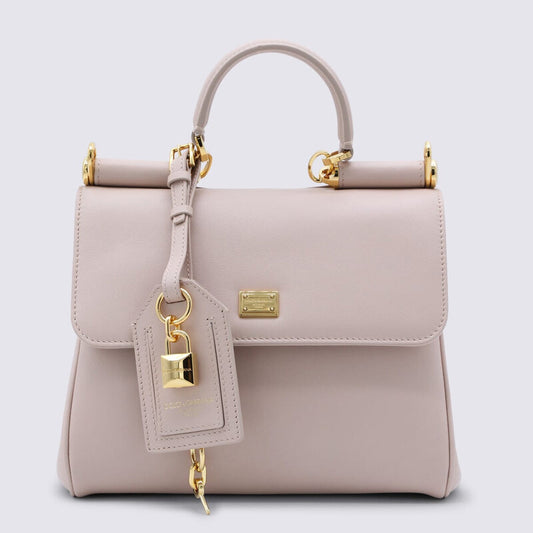 Nude Leather My Sicily Medium Top Handle Bag