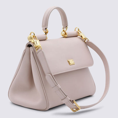 Nude Leather My Sicily Medium Top Handle Bag