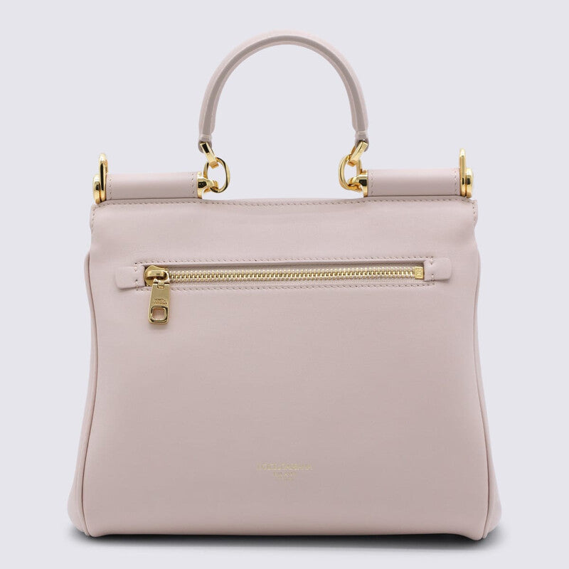Nude Leather My Sicily Medium Top Handle Bag