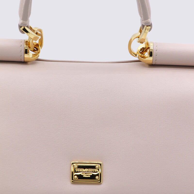 Nude Leather My Sicily Medium Top Handle Bag