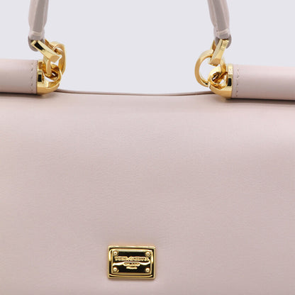 Nude Leather My Sicily Medium Top Handle Bag