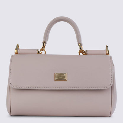 Nude Leather My Sicily Small Top Handle Bag