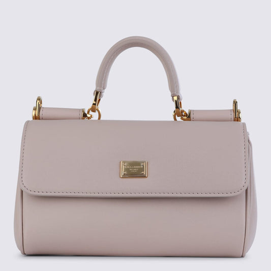 Nude Leather My Sicily Small Top Handle Bag