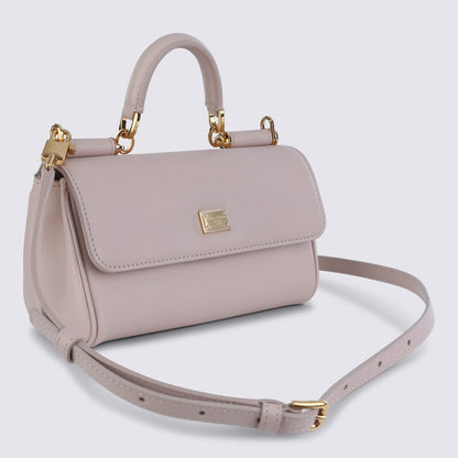 Nude Leather My Sicily Small Top Handle Bag