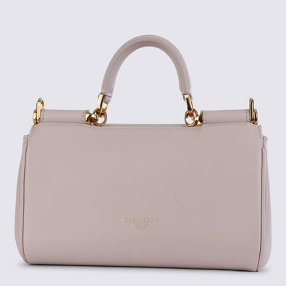 Nude Leather My Sicily Small Top Handle Bag