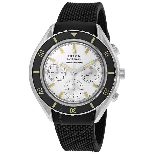 Doxa, Sub 200 C-Graph Searambler Chronograph Automatic Silver Dial Men's Watch