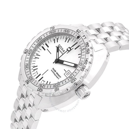 Doxa, SUB 1500T Whitepearl Automatic White Dial Men's Watch