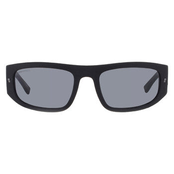 Grey Rectangular Men's Sunglasses