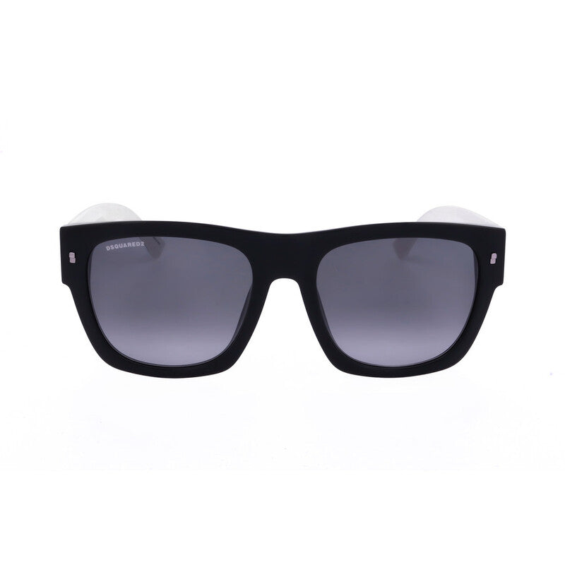 Men's Black Rectangular Sunglasses