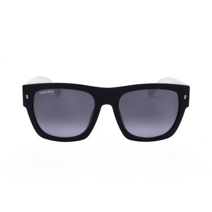 Men's Black Rectangular Sunglasses
