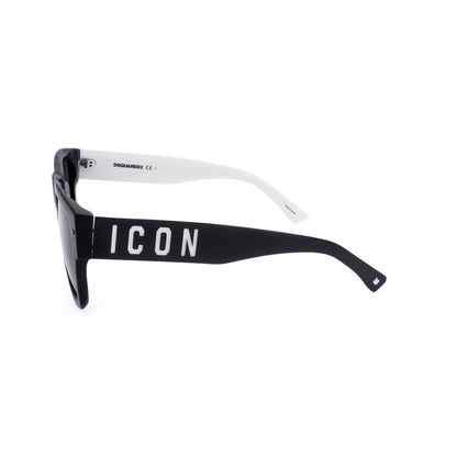 Men's Black Rectangular Sunglasses