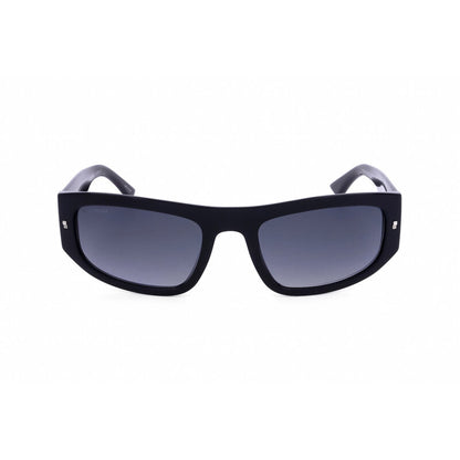 Men's Black Rectangular Sunglasses