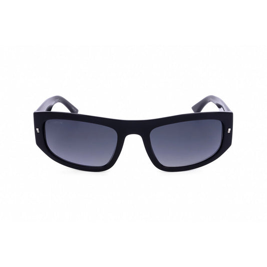 Men's Black Rectangular Sunglasses