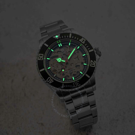 ساعة دوكسوت أتلانتيكا أوتوماتيكية للرجال بمينا أسود