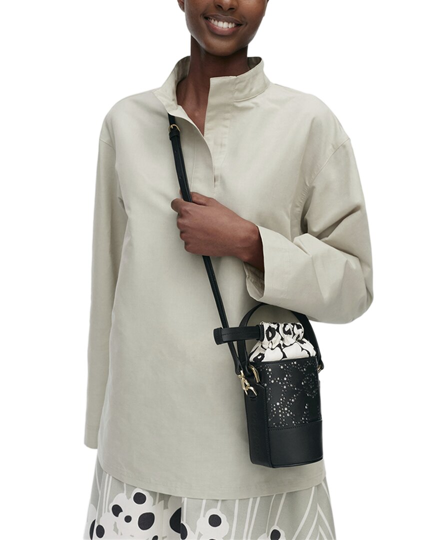 imprint nano unikko leather bucket bag