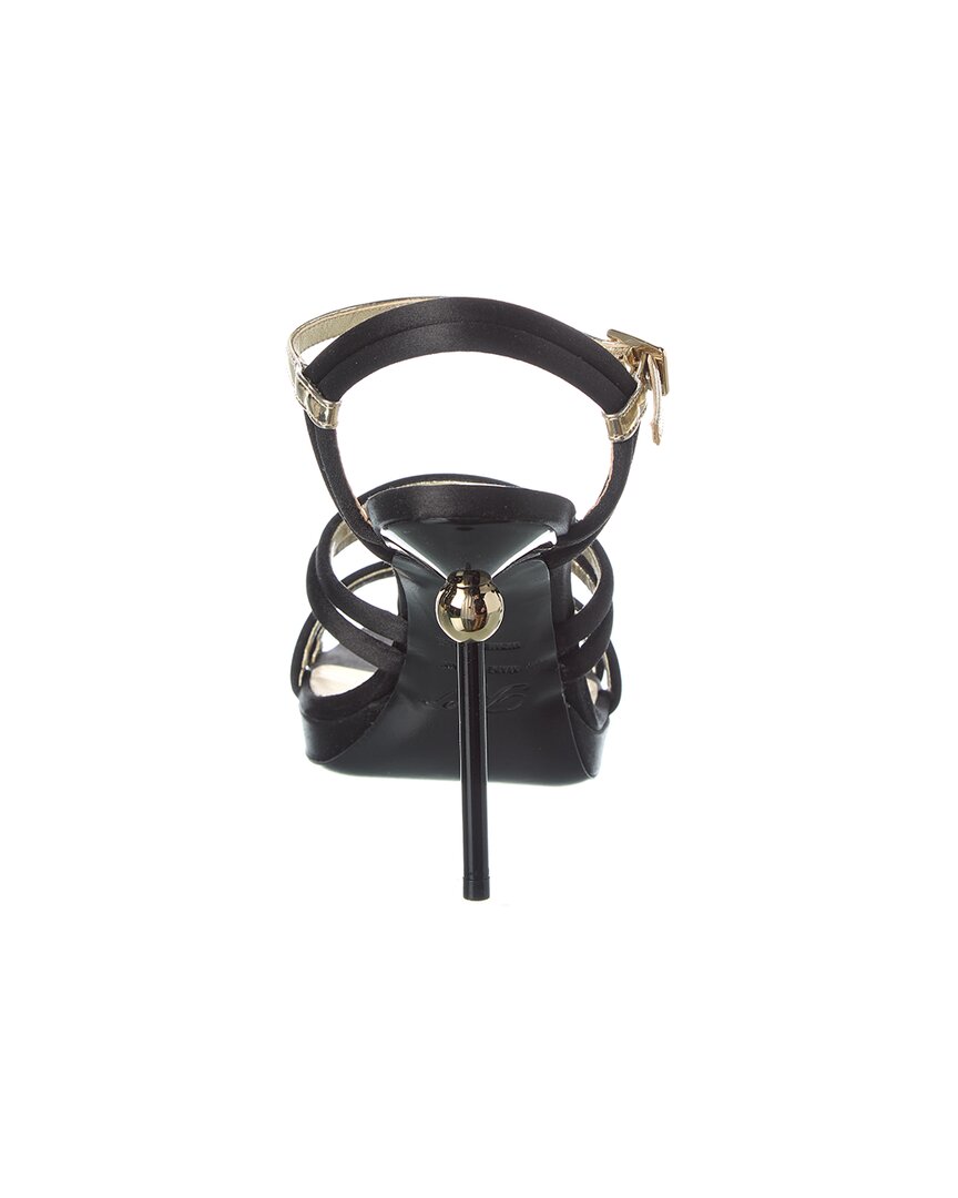 satin & patent sandal