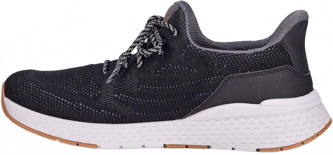 men's echo slip resistant step shoe in black mesh combo