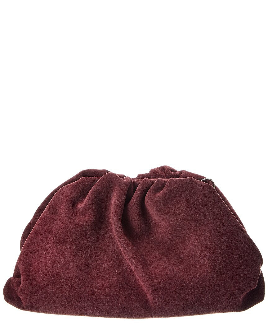 halle leather clutch